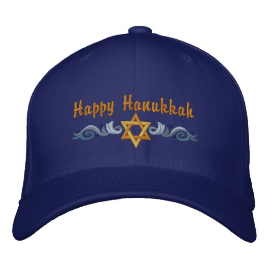 Casquette Brodée Salutation Hanoukka (Devant)