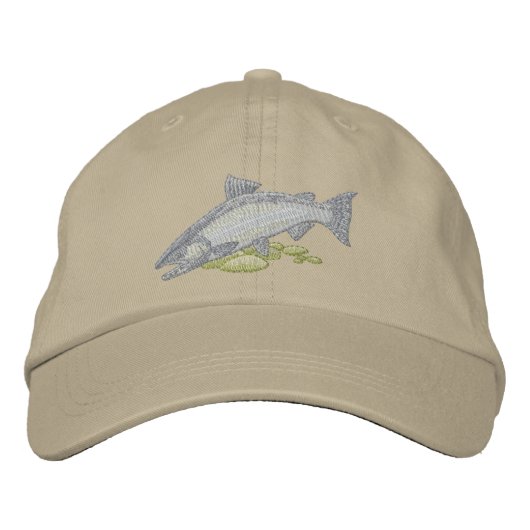 Casquette Brodée Saumon Chinook (Devant)