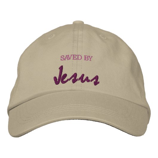 Casquette Brodée Sauvé par Jésus (Devant)
