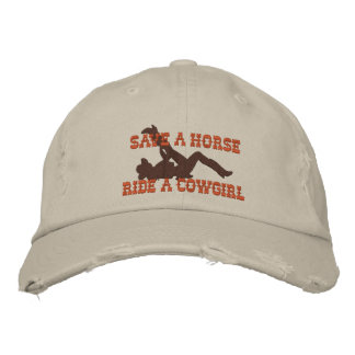 Casquette Brodée Sauvez Un Cheval...Marchez Une Femme !