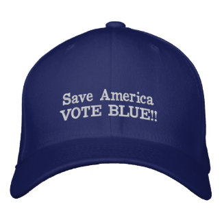 Casquette Brodée Save America, Vote Blue