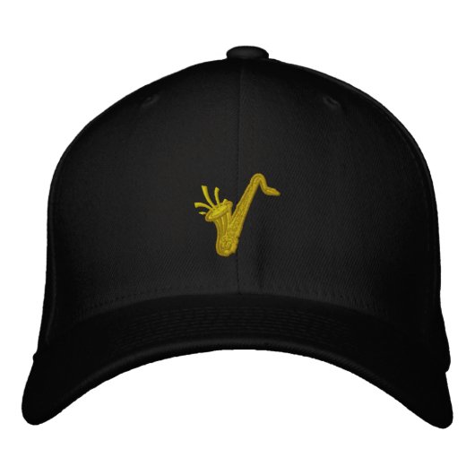 Casquette Brodée Saxophone (Devant)