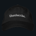 Casquette Brodée Science - conception minimaliste d'un mot<br><div class="desc">Attrapez ce design avec un seul mot "Science" pour le design pour les amateurs d'art contemporain noir et blanc, les aventuriers, les addicts mathématiques, les professeurs de physique, les fans de mécanique quantique et les gens qui aiment les inventaires scientifiques et l'intérieur simple monochrome à H. Je suis sûr qu'il...</div>