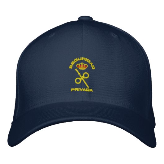 Casquette Brodée Sécurité Privée l'Espagne (Devant)