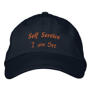 Casquette Brodée Self-Service Je suis défini Texte Élégant Habilita
