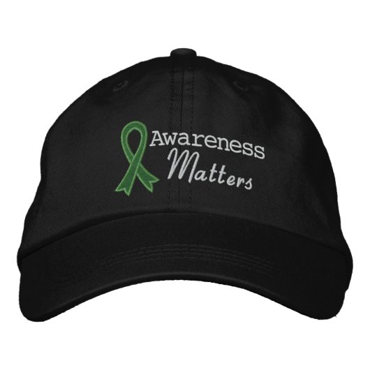 Casquette Brodée Sensibilisation au cancer du foie (Devant)