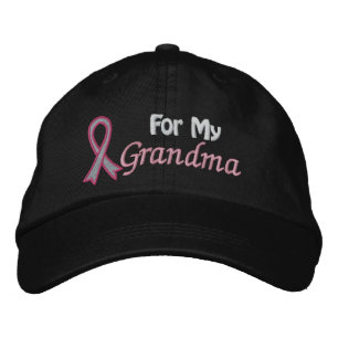 Casquette Brodée Sensibilisation au cancer du sein pour ma grand-mè