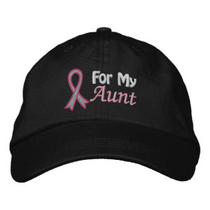 Casquette Brodée Sensibilisation au cancer du sein pour ma tante
