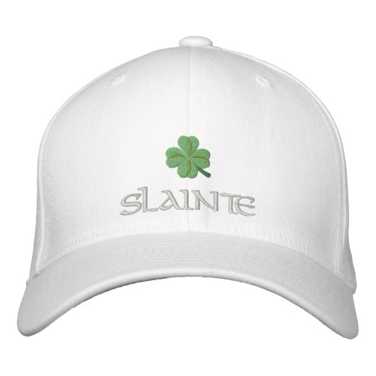 Casquette Brodée Shamrock santé St Patrick irlandais (Devant)