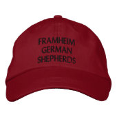 CASQUETTE BRODÉE SHÉPHERRES ALLEMANDS FRAMHEIM (Devant)