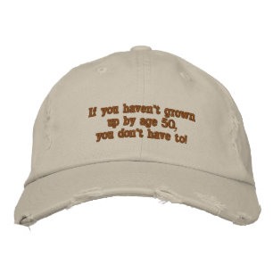 Casquette Brodée Si vous n'avez pas grandi à 50 ans...