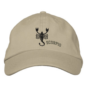 Casquette Brodée Signe du zodiaque Scorpion Brodé 23 octobre - 21 n