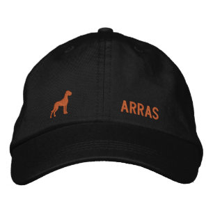 Casquette Brodée Silhouette de Grand Danois avec nom