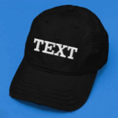 Casquette Brodée Simple Black Add Your Name or text Elegant
