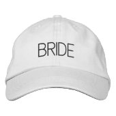 Casquette Brodée Simple Mariée Moderne (Devant)