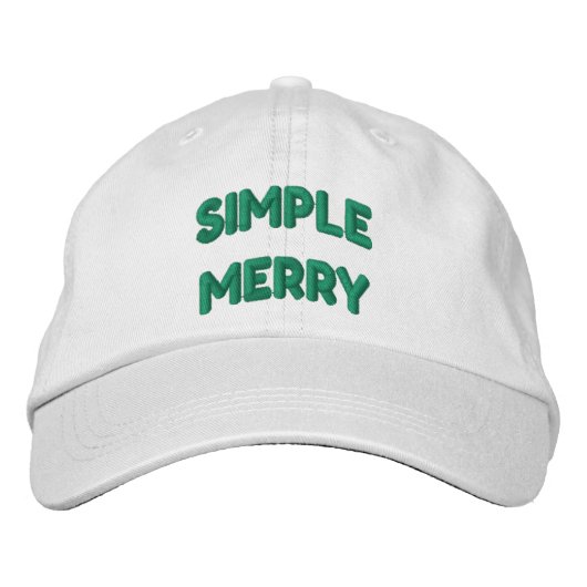Casquette Brodée Simple Merry Cap (Devant)