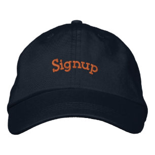 Casquette Brodée S'inscrire🎩 texte Brodé Chapeau Navy personnalisé