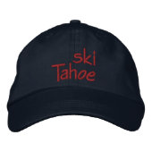 Casquette Brodée Ski Tahoe (Devant)