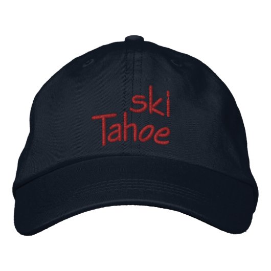 Casquette Brodée Ski Tahoe (Devant)