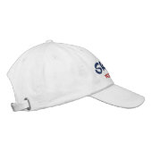 Casquette Brodée Skipper a personnalisé votre nom Ancre de corde (Droite)