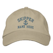 Casquette Brodée Skipper - personnalisable (Devant)
