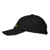 Casquette Brodée Skipper personnalisé avec votre nom de bateau (Gauche)