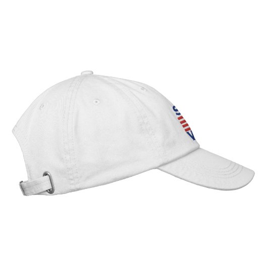 Casquette Brodée Slow No Wake CAPTAIN Stripes brodées (Droite)