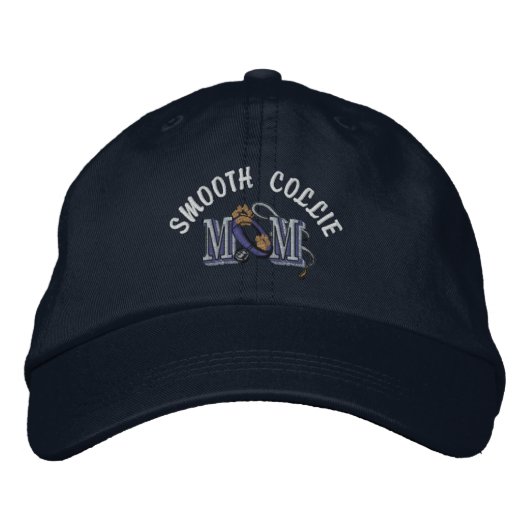 Casquette Brodée Smooth Collie Chien Maman (Devant)