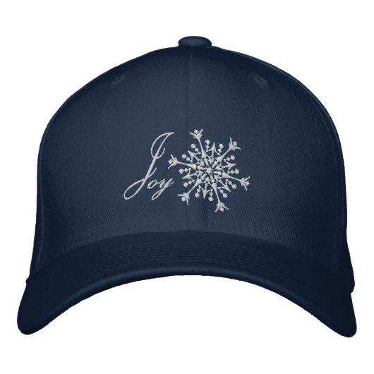 Casquette Brodée Snowflake Joy (Devant)