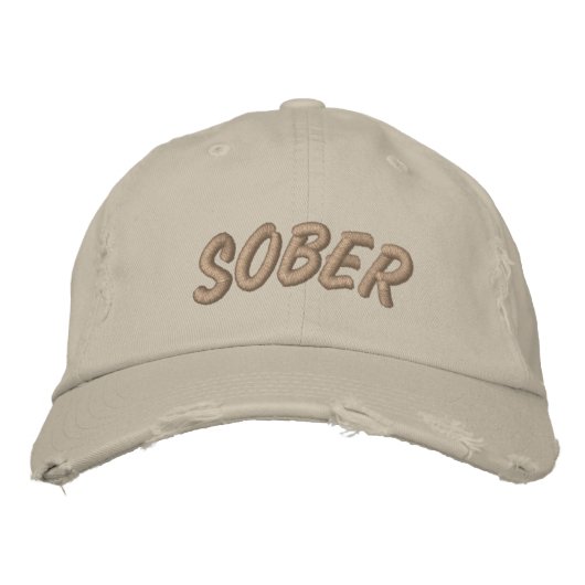 Casquette Brodée SoberCap (Devant)