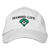 Casquette Brodée Softball Diamond Life (Devant)