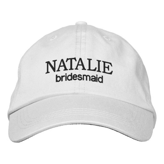 Casquette Brodée Soirée cadeau de femme de chambre personnalisée (Devant)