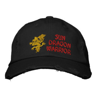Casquette Brodée Soleil, Dragon, Guerrier