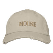 CASQUETTE BRODÉE SOURIS (Devant)