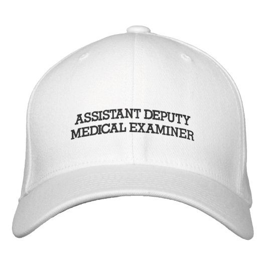 Casquette Brodée Sous-examinateur Médicale adjoint (Devant)