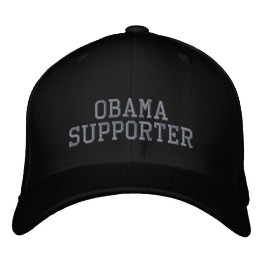 CASQUETTE BRODÉE SOUTIEN D'OBAMA (Devant)