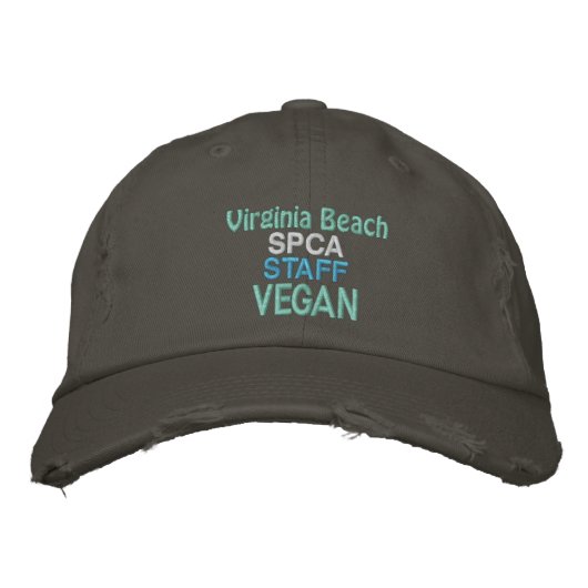 Casquette Brodée SPCA VEGAN Nickel (Devant)