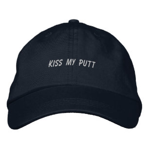 Casquette Brodée Style de golf décontracté 'Kiss My Putt' drôle et 