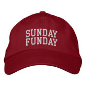 Casquette Brodée 'Sunday Funday' Football Weekend, Golf Course Gift (Devant)