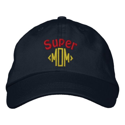 Casquette Brodée Super MOM (Devant)