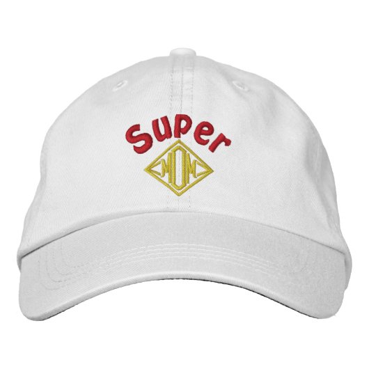 Casquette Brodée Super MOM (Devant)
