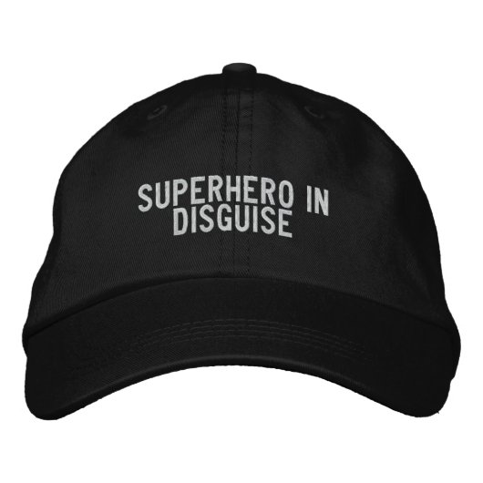Casquette Brodée superhéros déguisé (Devant)