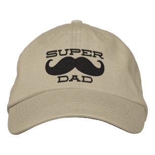 Casquette Brodée Superpapa Mustache