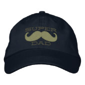 Casquette Brodée Superpapa Mustache (Devant)