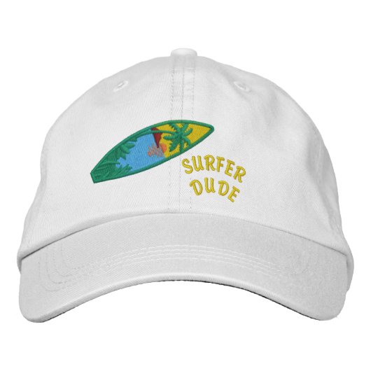 Casquette Brodée Surfer Dude (Devant)