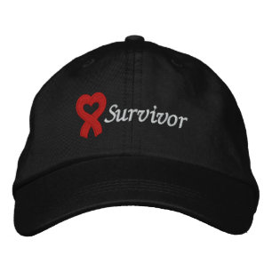 Casquette Brodée Survivant de la maladie cardiaque