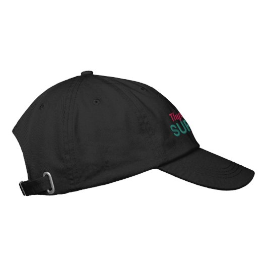Casquette Brodée Survivant du cancer de la thyroïde (Droite)