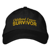 Casquette Brodée Survivant du cancer de l'enfance (Devant)