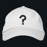 Casquette Brodée ? Symbole brodé de la marque de question sur le Ca<br><div class="desc">? - symbole de point d'interrogation. Un point d'interrogation au lieu d'une ampoule pour symboliser la confusion au lieu d'une grande idée !</div>