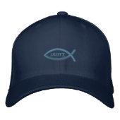 Casquette Brodée Symbole chrétien Ichthys Jesus Fish (Devant)